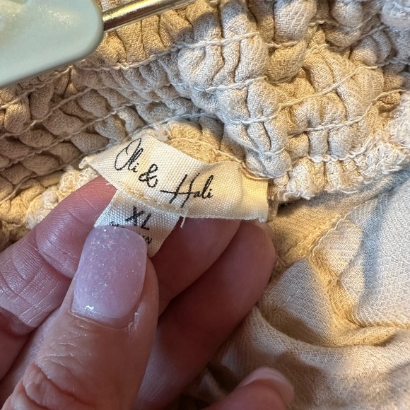 Oli & Hali Pleated Tie Waist Pants - XL - Picture 4 of 4